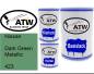Preview: Nissan, Dark Green Metallic, 423: 500ml Lackdose + 500ml Klarlack + 250ml Härter - Set, von ATW Autoteile West.